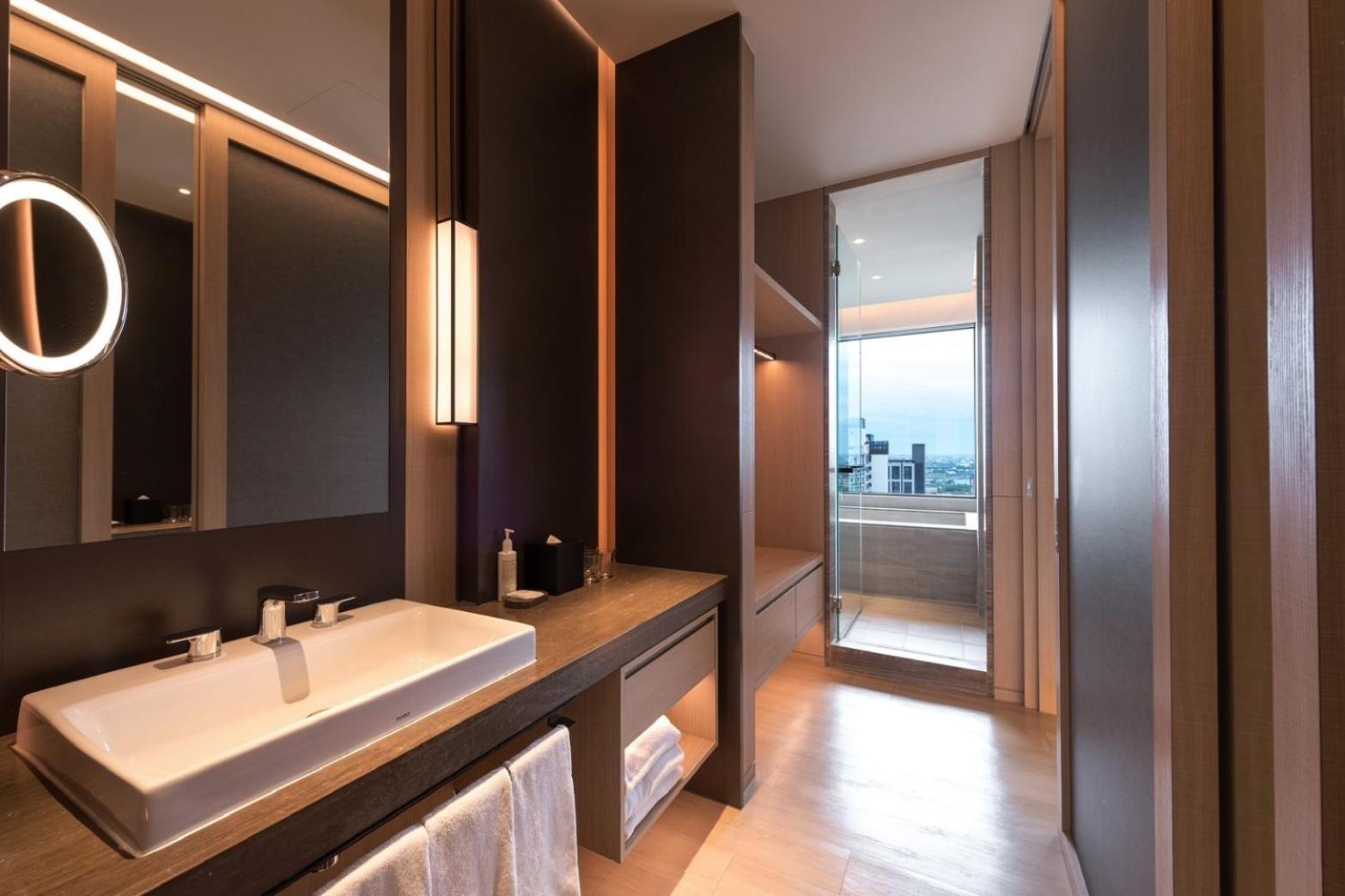 Mu Jiaoxi Hotel Exterior foto Bathroom