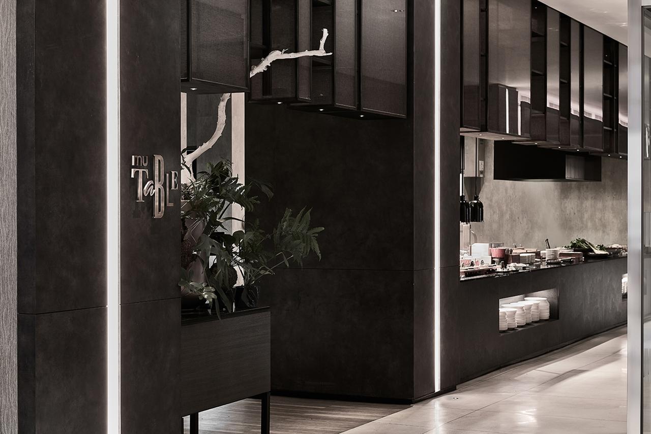 Mu Jiaoxi Hotel Exterior foto The kitchen at the restaurant